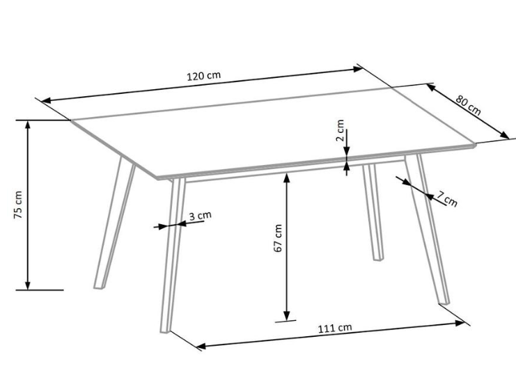 Valgomojo komplektas CORDOBA 1 Valgomojo komplektas CORDOBA 1
