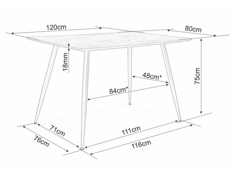 Valgomojo stalas REMUS 2