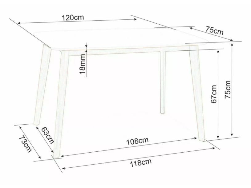 Valgomojo stalas MOSSO I 3 Valgomojo stalas MOSSO I 3