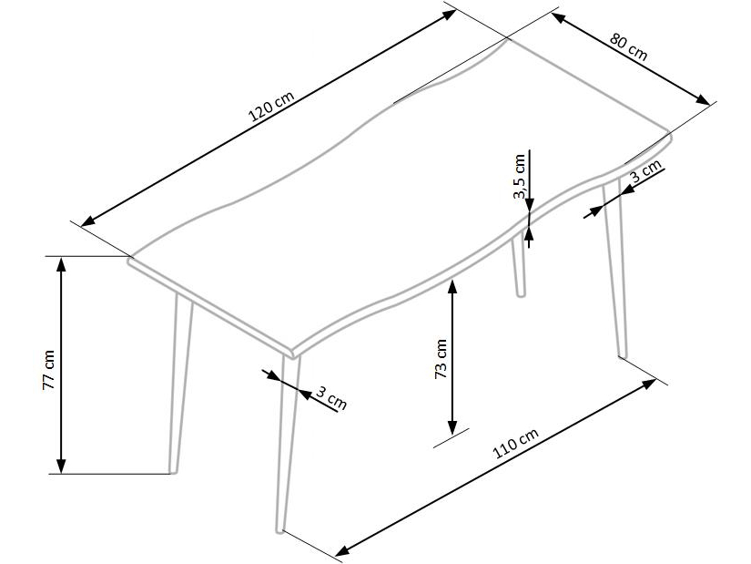 Valgomojo stalas LARSON 10 Valgomojo stalas LARSON 10