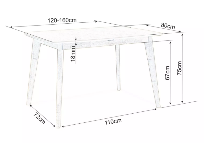 Išskleidžiamas stalas BRANDO 4 Išskleidžiamas stalas BRANDO 4