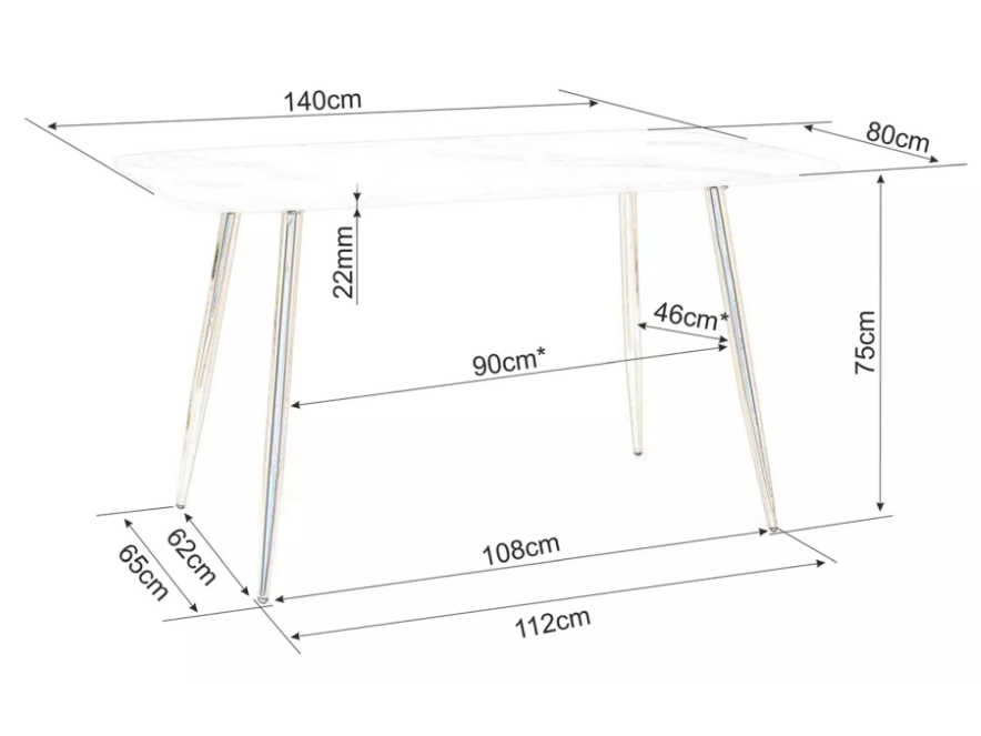 Valgomojo stalas CERES 8