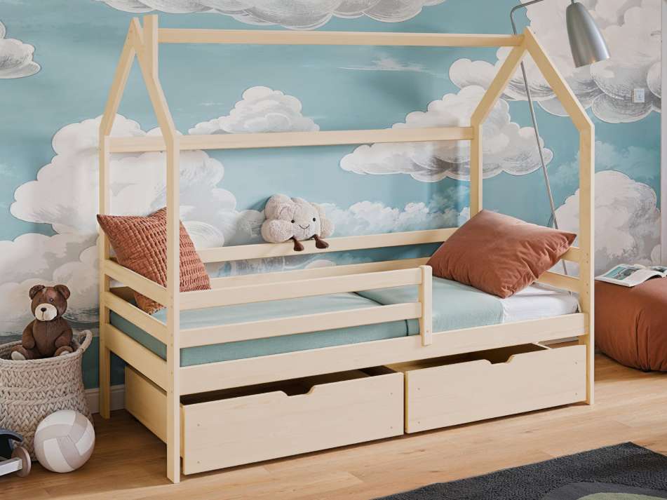 Vaikiška lova su stalčiais LILA 80x180 Vaikiška lova su stalčiais LILA 80x180