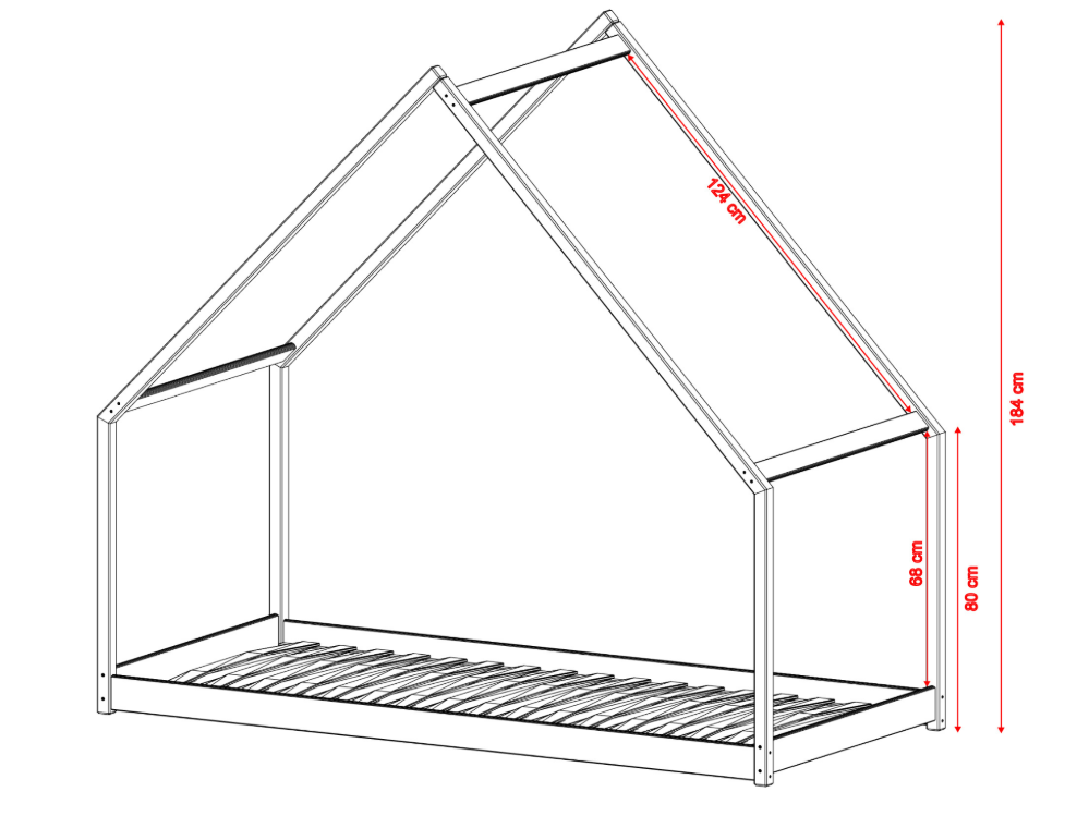Vaikiška lova MORIS 90x200 1 Vaikiška lova MORIS 90x200 1