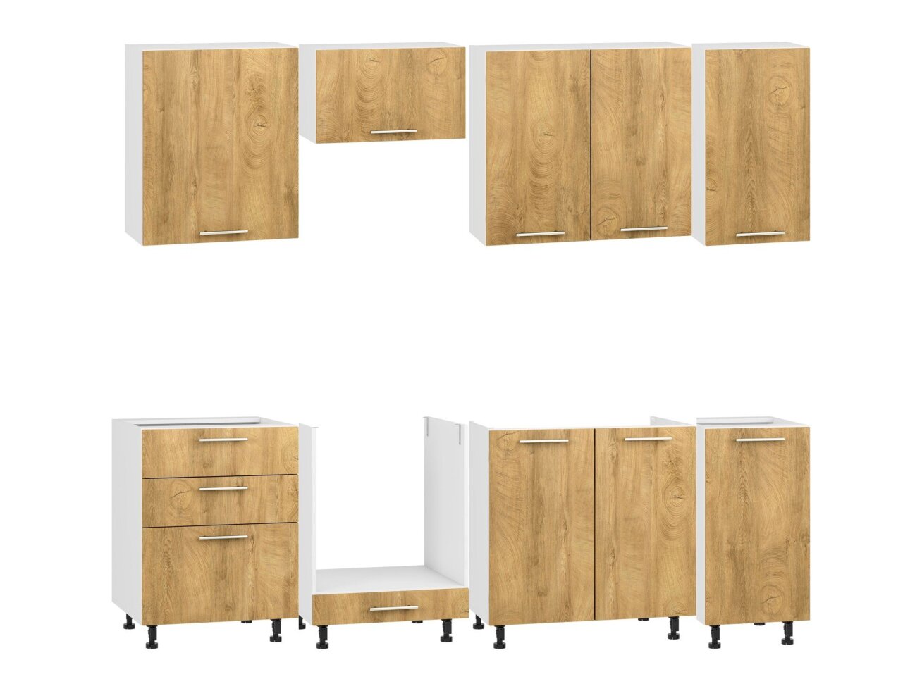 Virtuvės komplektas VENTO 240 cm 10 Virtuvės komplektas VENTO 240 cm 10