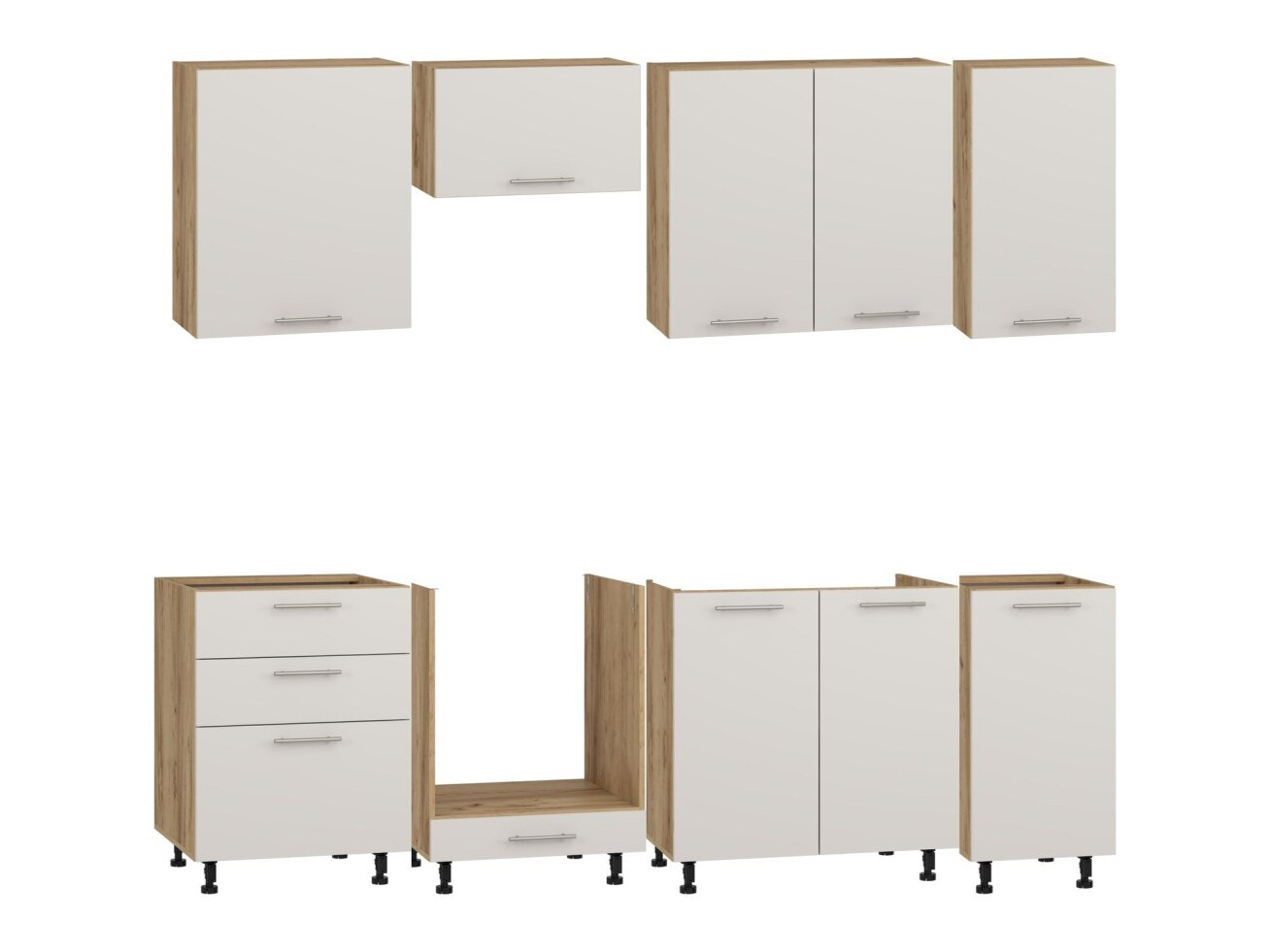 Virtuvės komplektas VENTO 240 cm 18 Virtuvės komplektas VENTO 240 cm 18