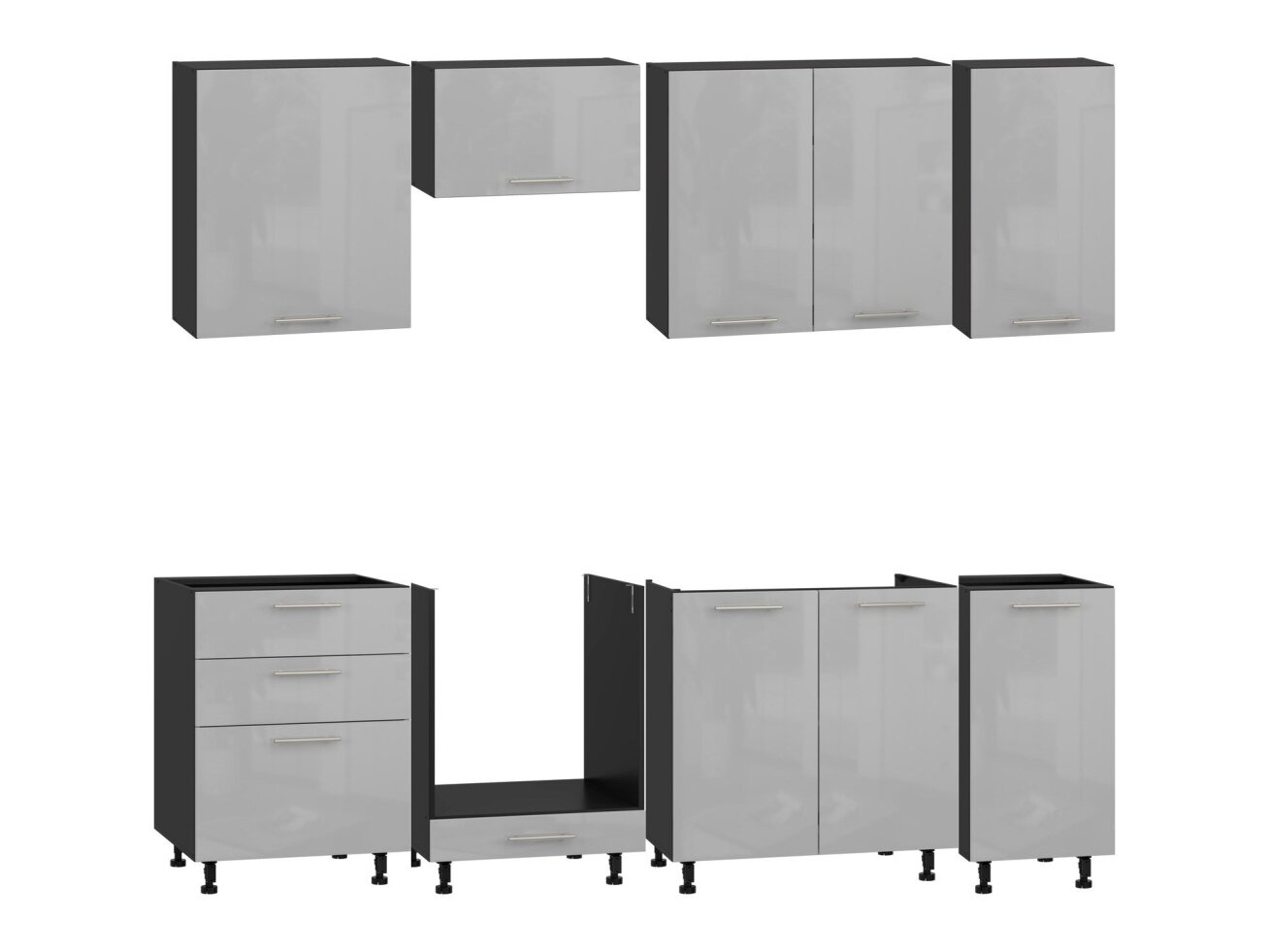 Virtuvės komplektas VENTO 240 cm 23 Virtuvės komplektas VENTO 240 cm 23