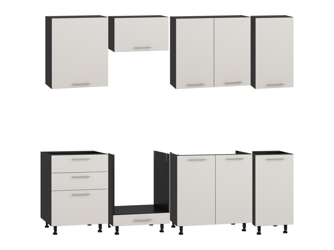 Virtuvės komplektas VENTO 240 cm 24
