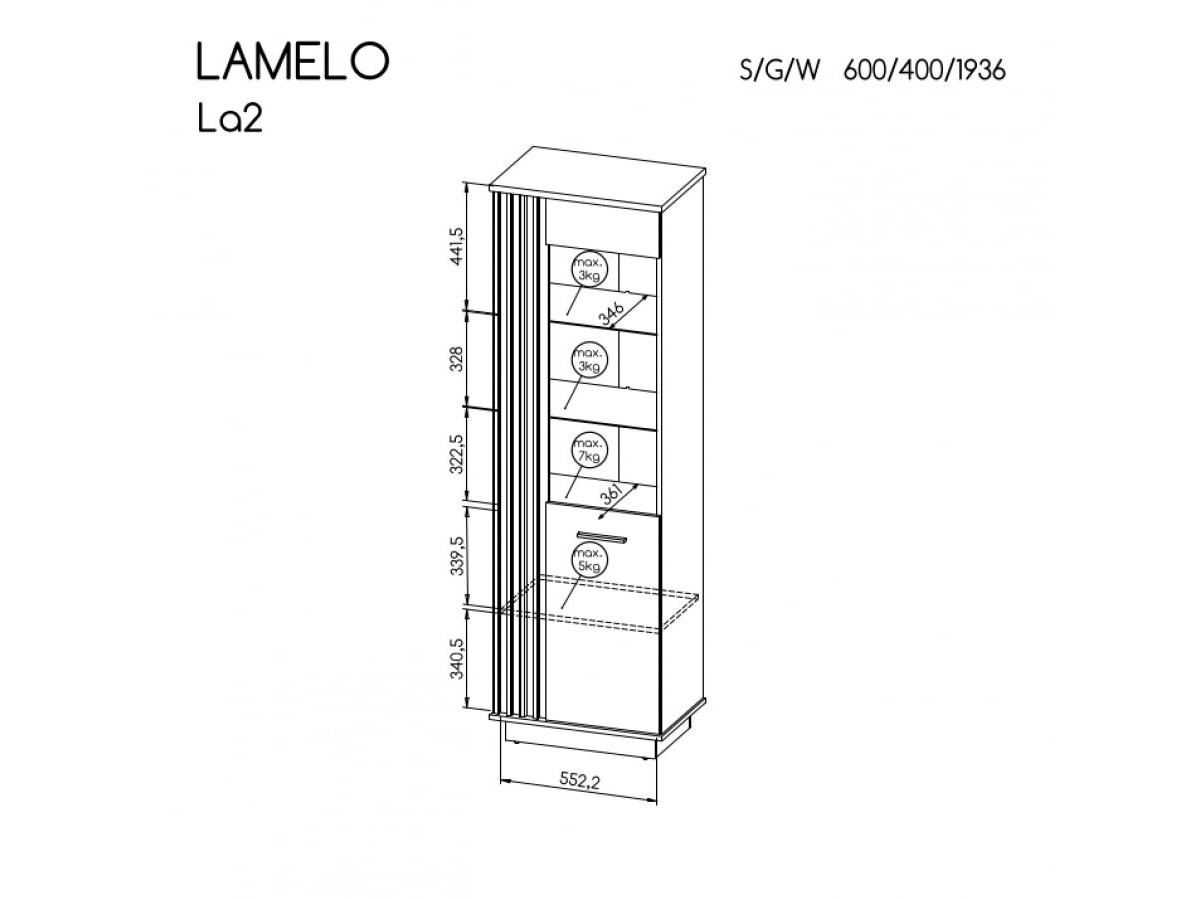 Vitrina LAMELO LA2 1