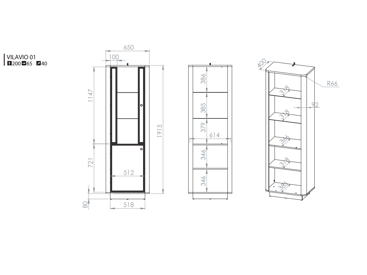 Vitrina VILAVIO 01 6