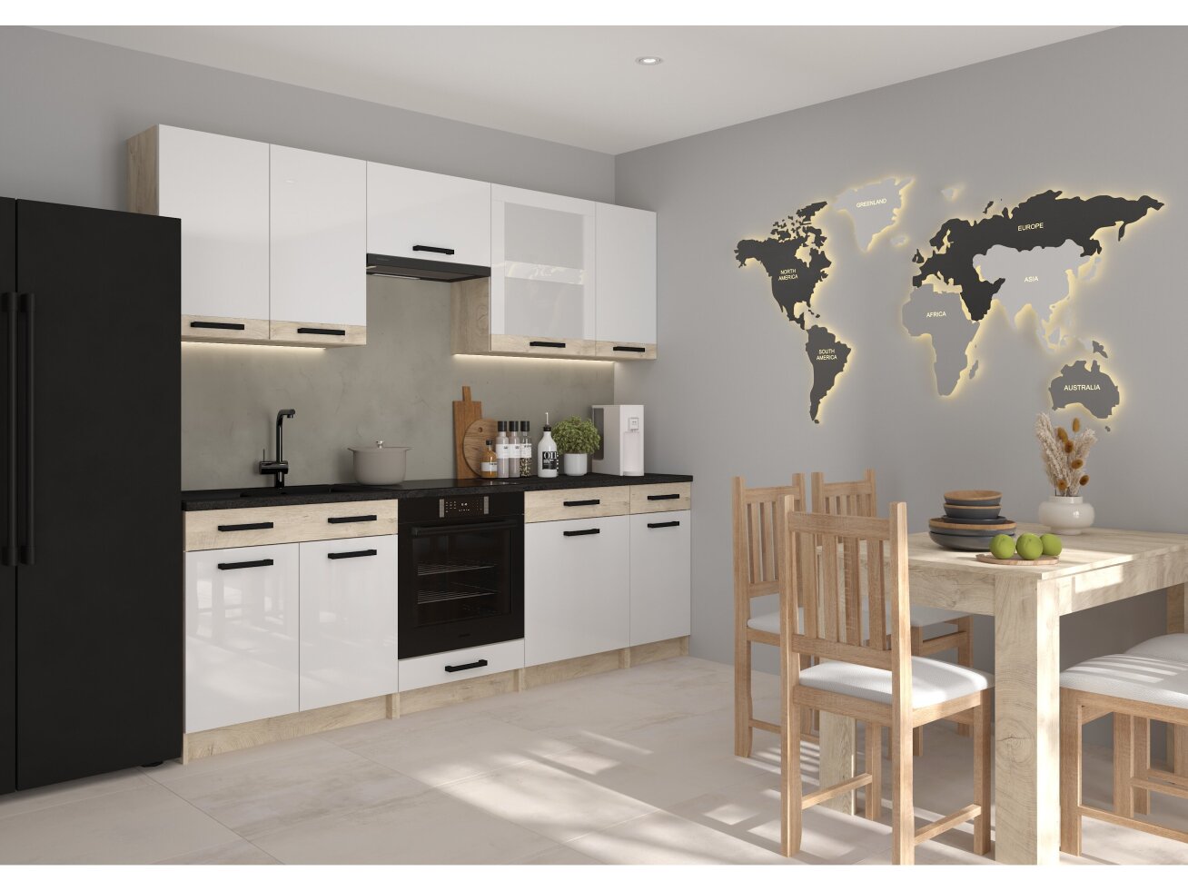 Viršutinė kampinė spintelė KOR-15 W60-N 1 Viršutinė kampinė spintelė KOR-15 W60-N 1