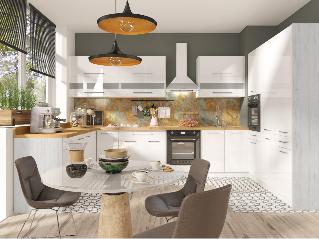 Viršutinė spintelė (60cm) CRE-47G 5 Viršutinė spintelė (60cm) CRE-47G 5