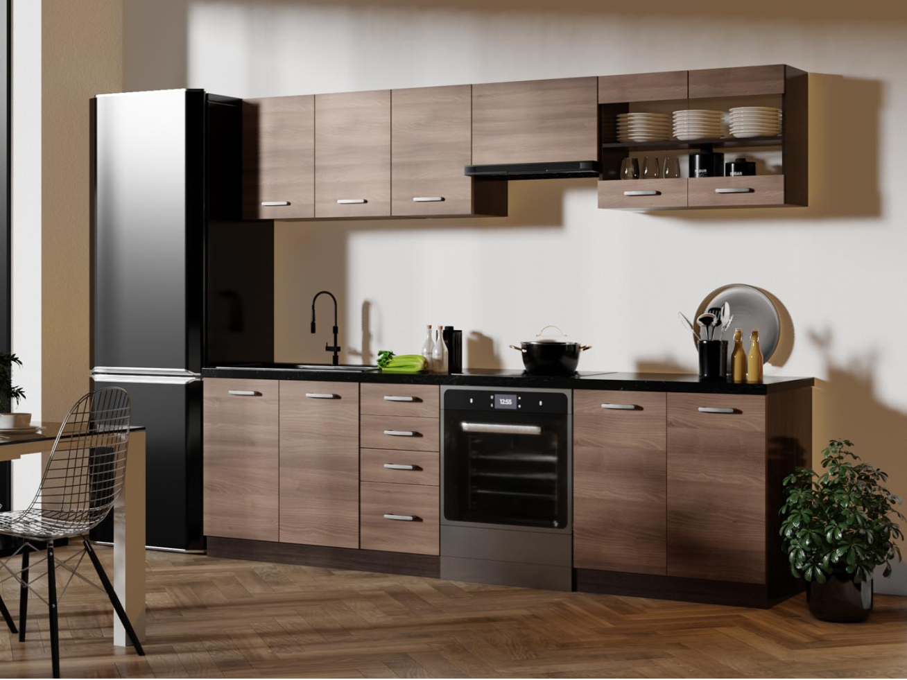 Virtuvės komplektas AMANDA 1 260 Virtuvės komplektas AMANDA 1 260