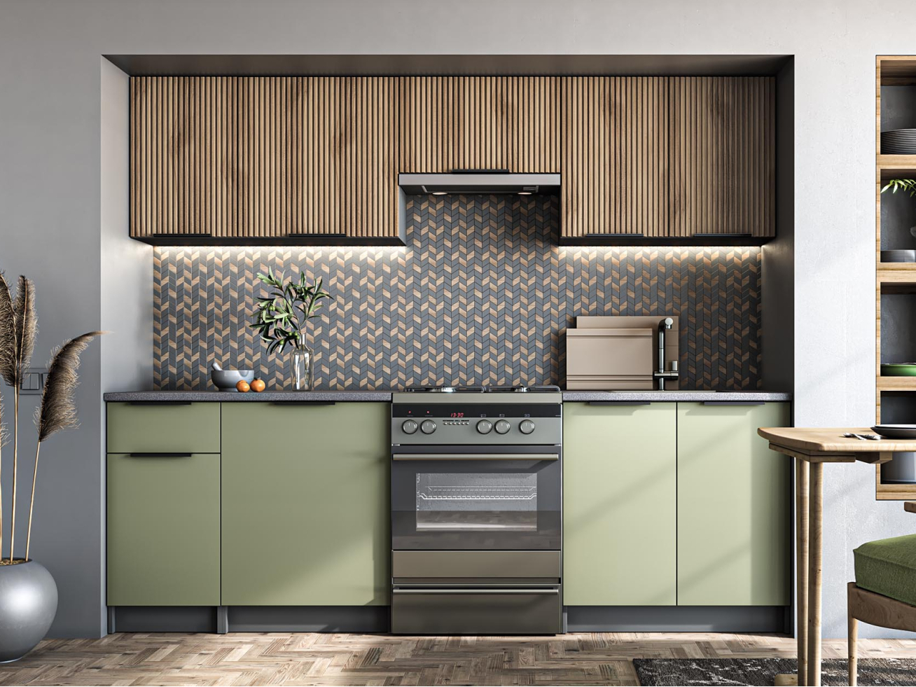 Virtuvės komplektas KSENIA 240 Virtuvės komplektas KSENIA 240