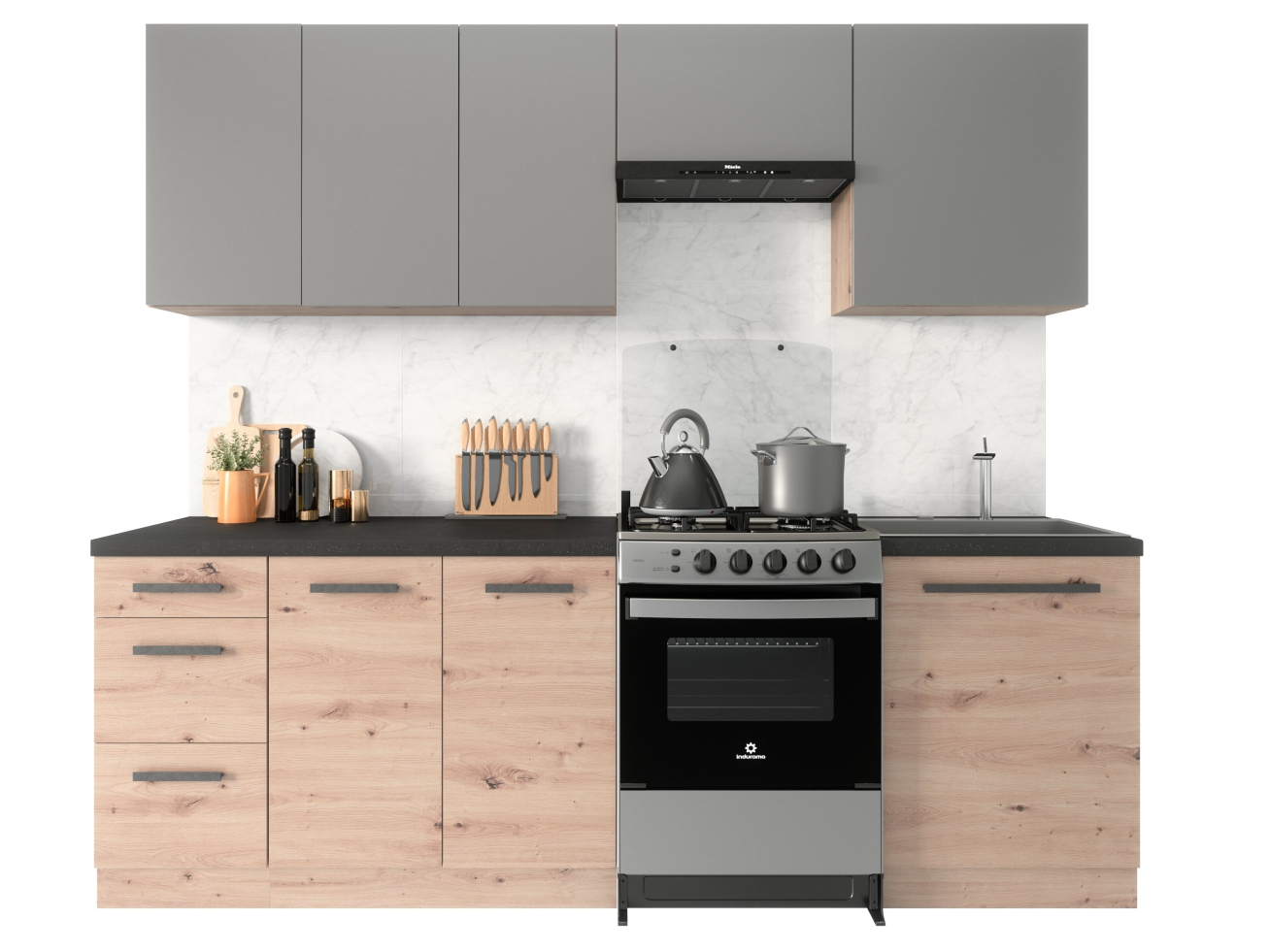 Virtuvės komplektas Langen [2,4M-7EL]