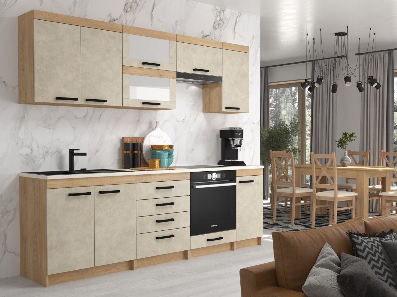 Virtuvės komplektas RODOS 3 Virtuvės komplektas RODOS 3