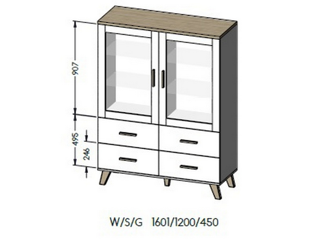 Vitrina LOTTA 2DS4 1 Vitrina LOTTA 2DS4 1