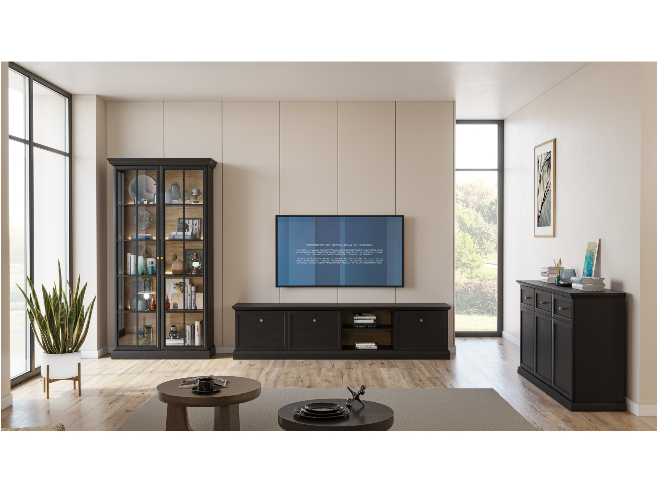 Vitrina LUCCA W4D2S + LED 2 Vitrina LUCCA W4D2S + LED 2