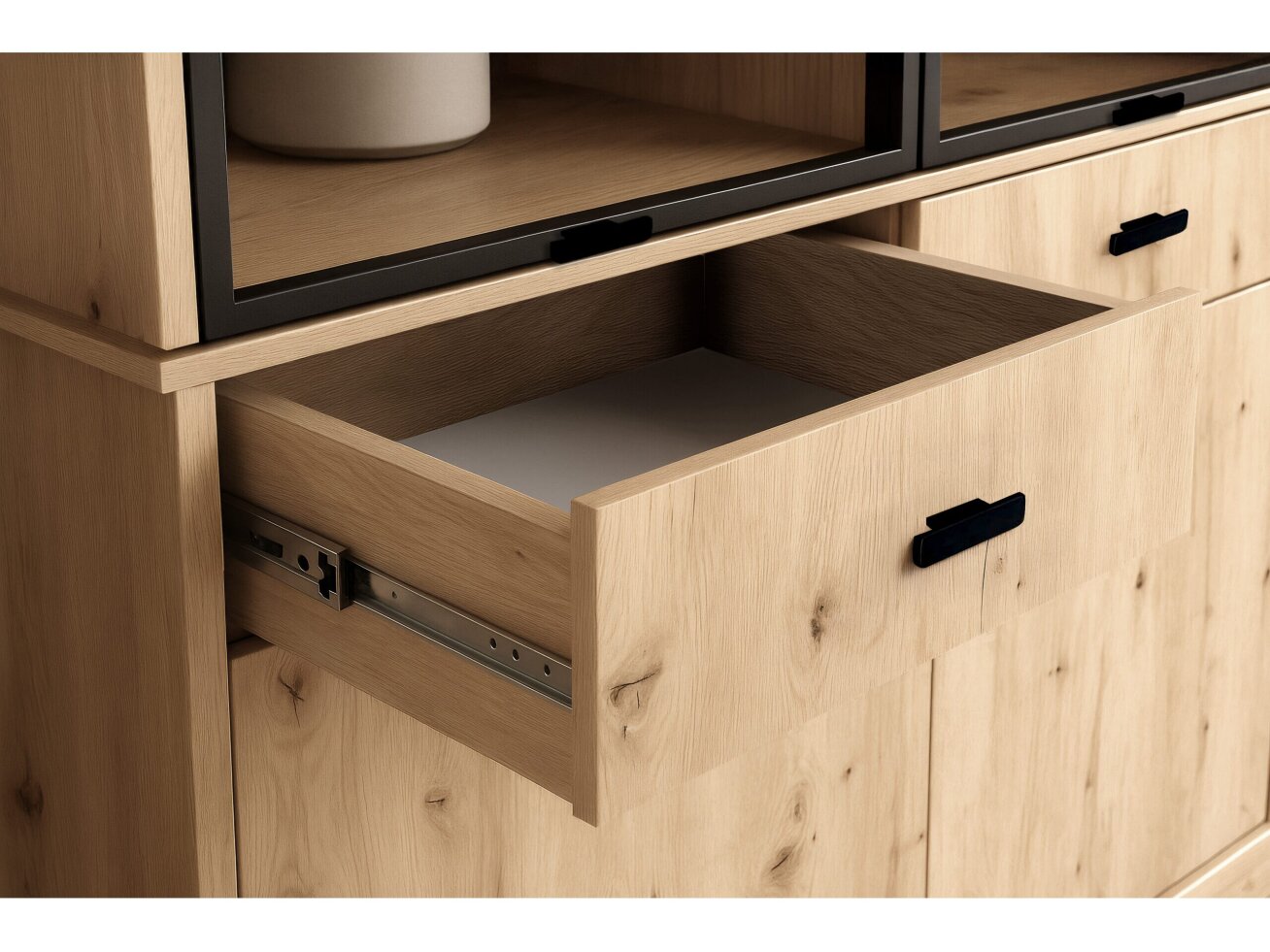 Vitrina L su komoda NISA 5