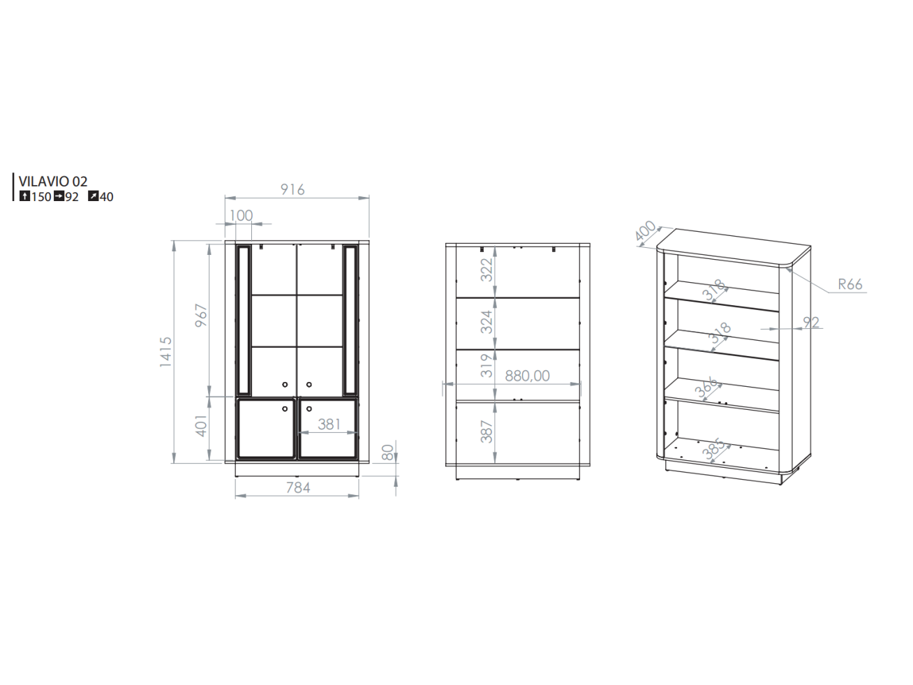 Vitrina VILAVIO 02 6