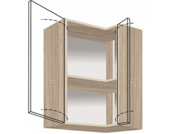 Viršutinė kampinė spintelė (70cm) ECO-44G