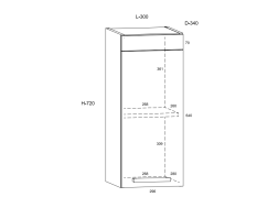 Viršutinė spintelė ROD-11 W-30