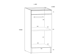 Virtuvės komplektas RODOS 3