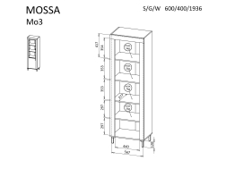 Vitrina MOSSA MO3