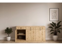 Vitrina L su komoda NISA