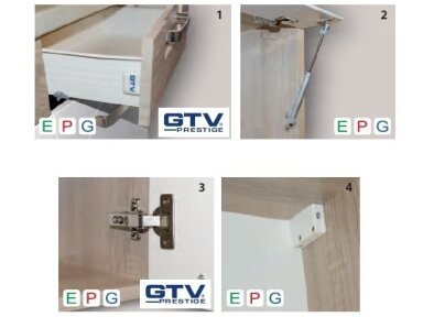 Virtuvės komplektas GLOBAL ,,B plus" Virtuvės komplektas GLOBAL ,,B plus"