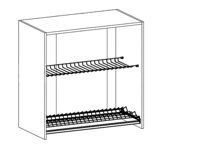 Viršutinė spintelė-džiovyklė Aspen G80C 5