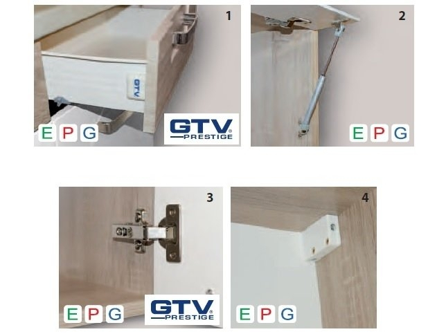 Virtuvės komplektas GLOBAL ,,B" 4 Virtuvės komplektas GLOBAL ,,B" 4