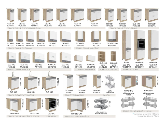 Viršutinė spintelė (60cm) GLO-36G 5