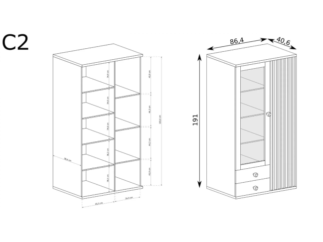 Vitrina CALI C2 1 Vitrina CALI C2 1
