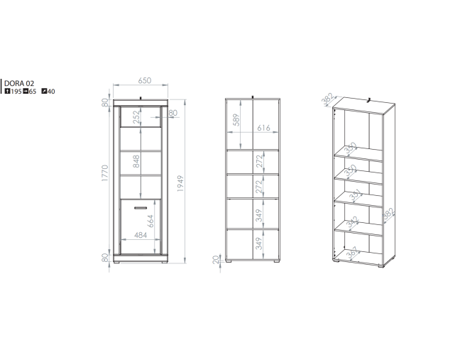 Vitrina DORA 02 6 Vitrina DORA 02 6