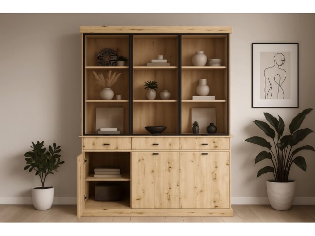 Vitrina L su komoda NISA 2 Vitrina L su komoda NISA 2