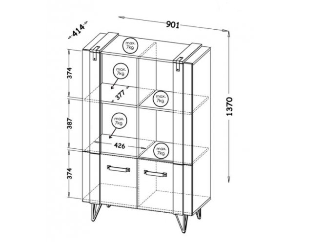 Vitrina LOFTER LO4 1