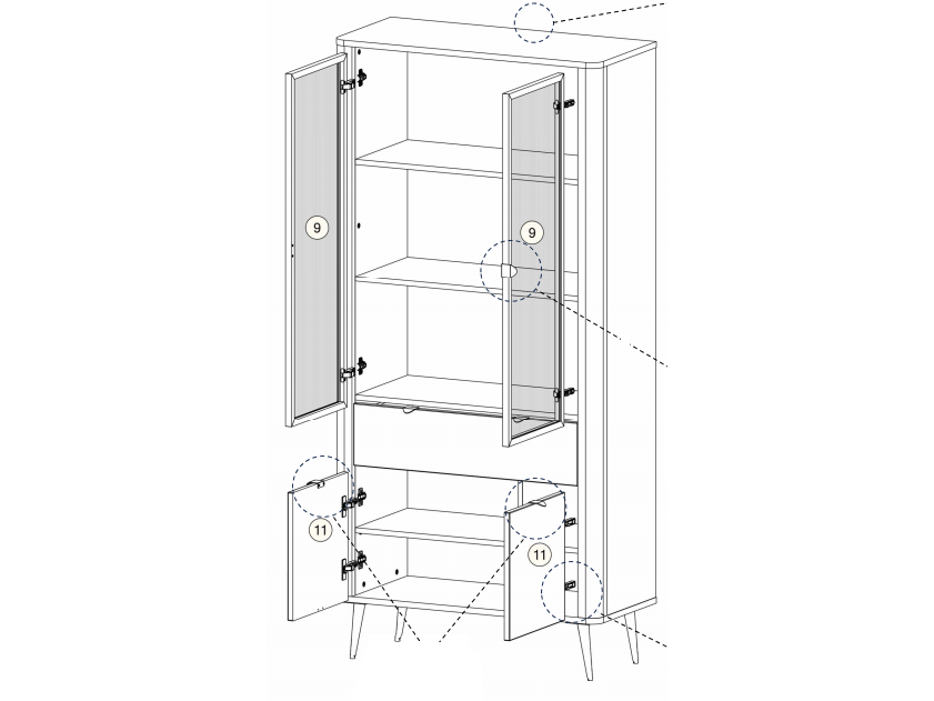 Vitrina MARLY 2 1 Vitrina MARLY 2 1