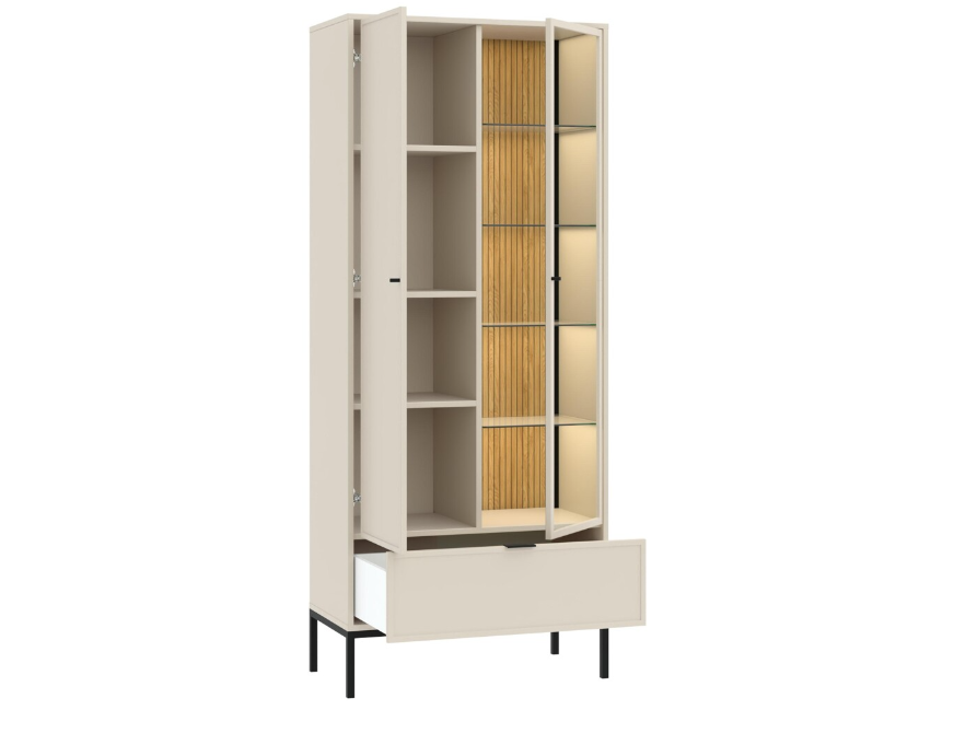 Vitrina DECO V 2D1S 1