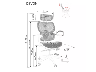 Darbo kėdė DEVON
