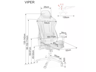 Žaidimų kėdė VIPER