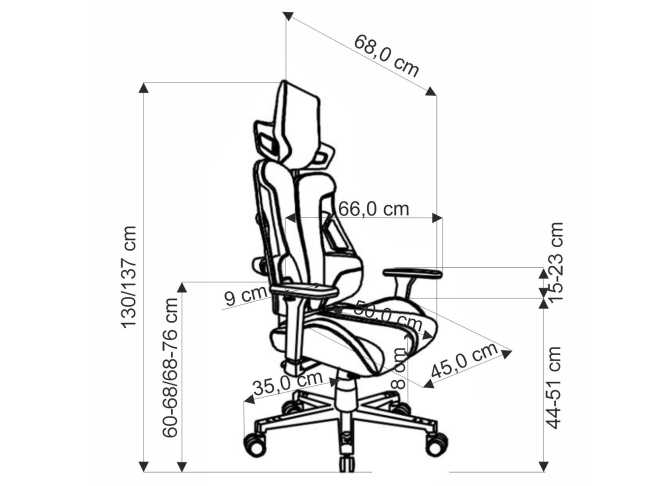 Žaidimų kėdė NITRO 2 12