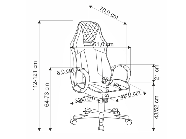 Žaidimų kėdė RAGNAR 10 Žaidimų kėdė RAGNAR 10