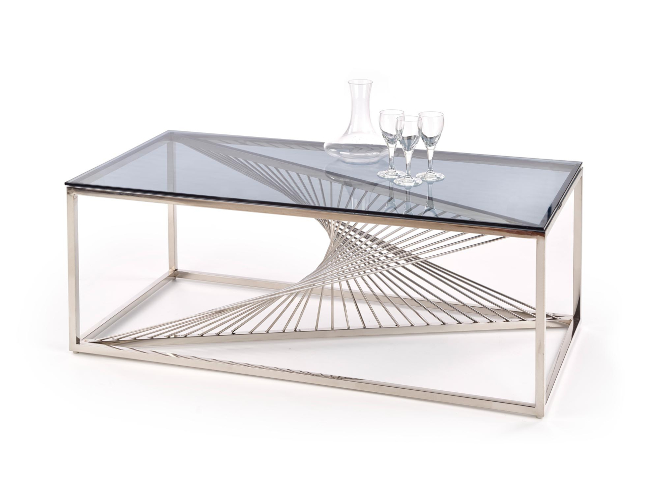 Stiklinis žurnalinis staliukas INFINITY 1