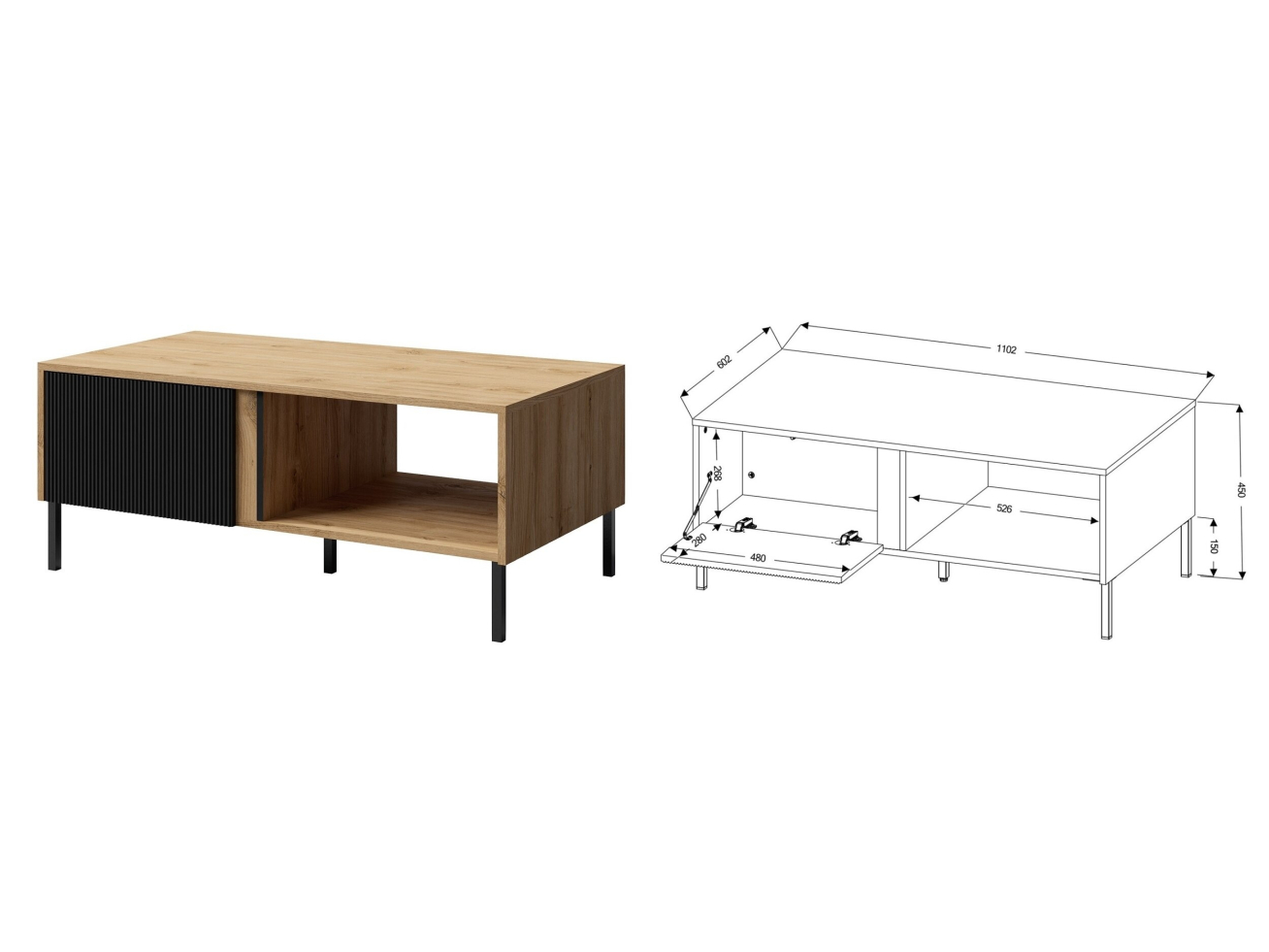 Žurnalinis staliukas MIA8 1 Žurnalinis staliukas MIA8 1