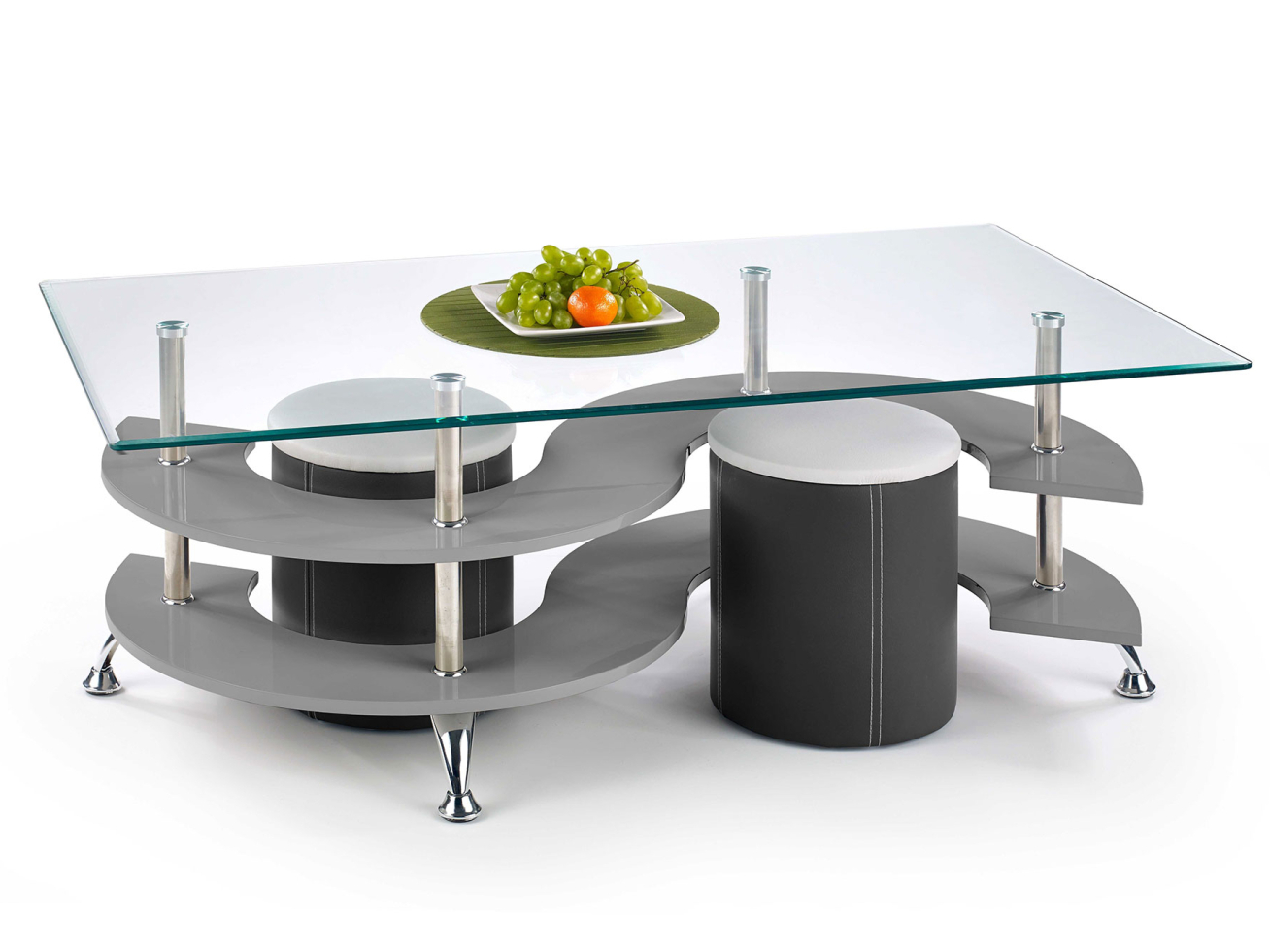 Žurnalinis staliukas su pufais NINA 5