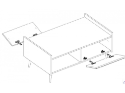 Žurnalinis staliukas ADEMO 9