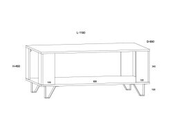 Žurnalinis staliukas BOS-05