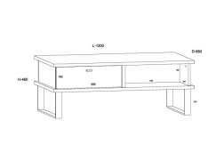 Žurnalinis staliukas CRO-13