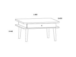 Žurnalinis staliukas DOL-10